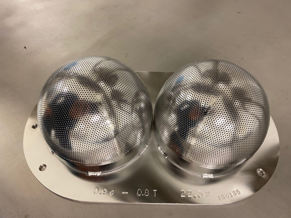 Image of Fuji Paudal LCI TDG-110PA Twin Dome Extruder Screen, .8 mm